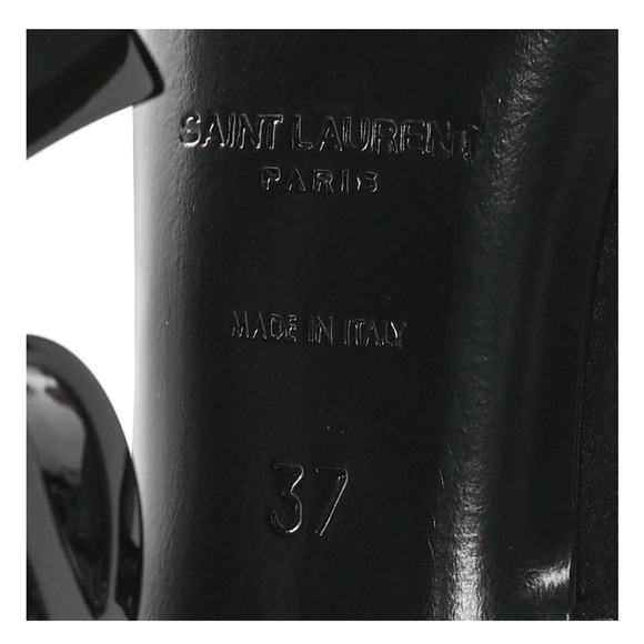 Saint Laurent Black Crystal Embellished Heels - Picture 7 of 8